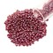Miyuki Round Rocaille Seed Bead 15/0 Transparent Luster Raspberry